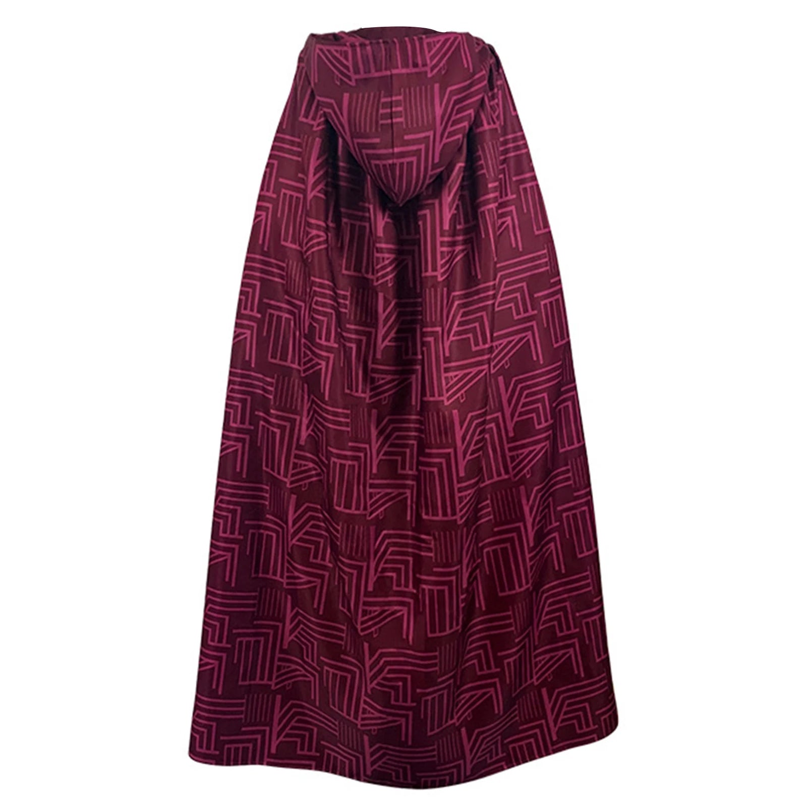High-quality Wanda Vision Halloween costume cape with a stylish design in deep burgundy color