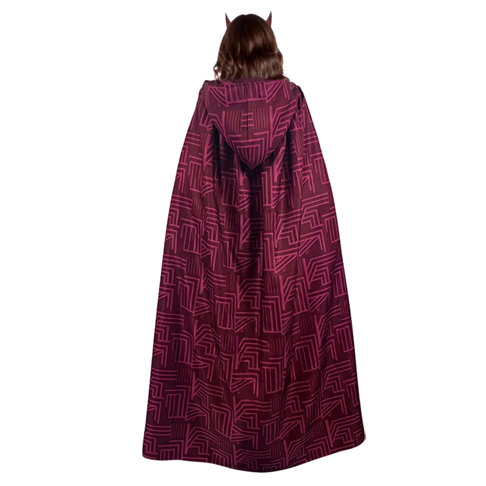 Wanda Vision Halloween costume high quality cape with hood and geometric design for themed events