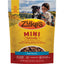Zukes mini beef dog treats natural training bites with vitamins and minerals in yellow packaging